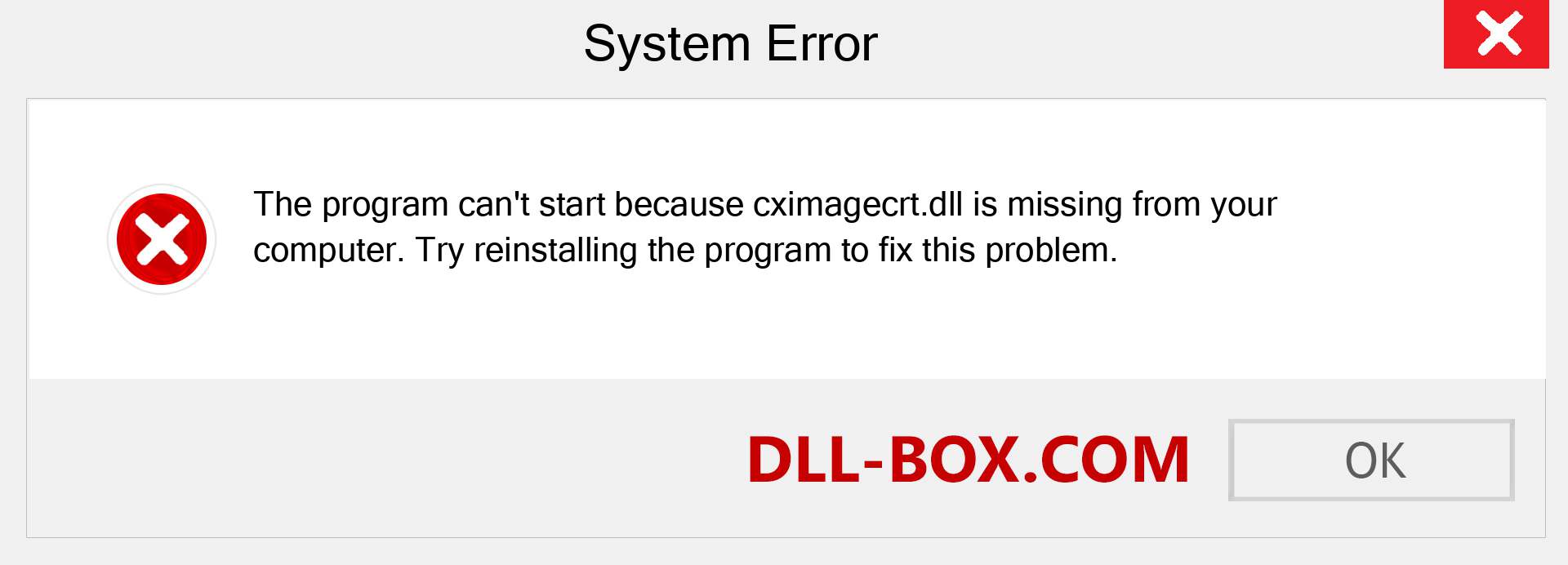  cximagecrt.dll file is missing?. Download for Windows 7, 8, 10 - Fix  cximagecrt dll Missing Error on Windows, photos, images